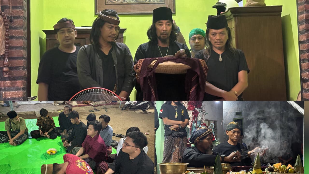 Mahasiswa KKN UINSA Ikuti Tradisi Selametan Desa, Perkuat Kebersamaan dengan Warga Karang Melok