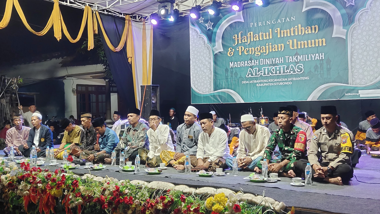 Meriahnya Haflatul Imtihan dan Pengajian Umum di Desa Jatibanteng