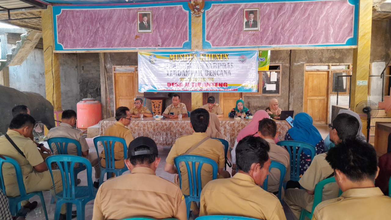 Musdes Khusus Sarpras Terdampak Bencana di Desa Jatibanteng Alhamdulillah Berjalan Lancar