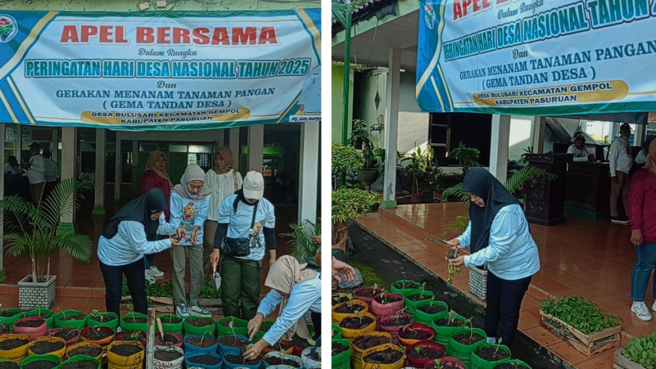 Meriahkan Hari Desa Nasional 2025: Kerja Bakti di Desa Bulusari