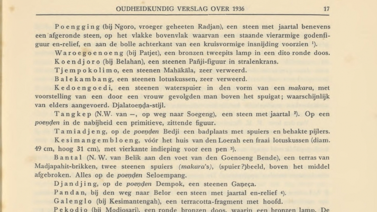 Jejak Tersirat Pacet: Catatan Kolonial yang Mengungkap Fragmen Sejarah Empat Desa
