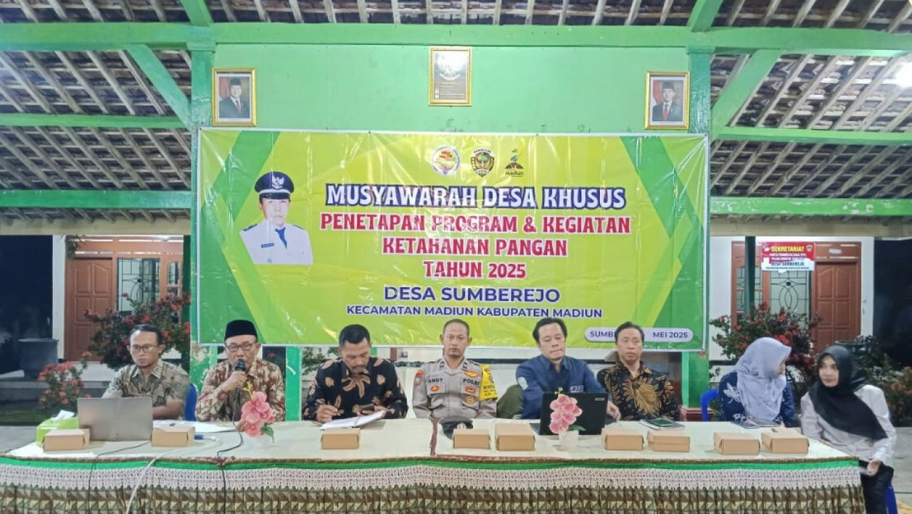 Pemerintah Desa Sumberejo menggelar Musyawarah Desa Khusus (Musdesus)dalam rangka penetapan program ketahanan pangan 2025