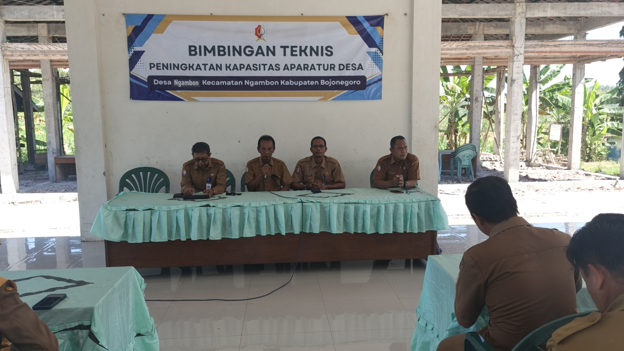 Pemerintah Desa Ngambon melaksanakan Bimtek guna meningkatkan Pelayanan Masyarakat