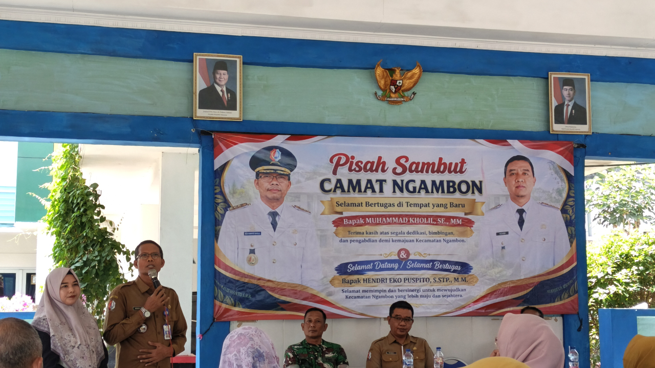 Penuh Haru dan Harapan, Kecamatan Ngambon Gelar Acara Pisah Kenal Camat Ngambon