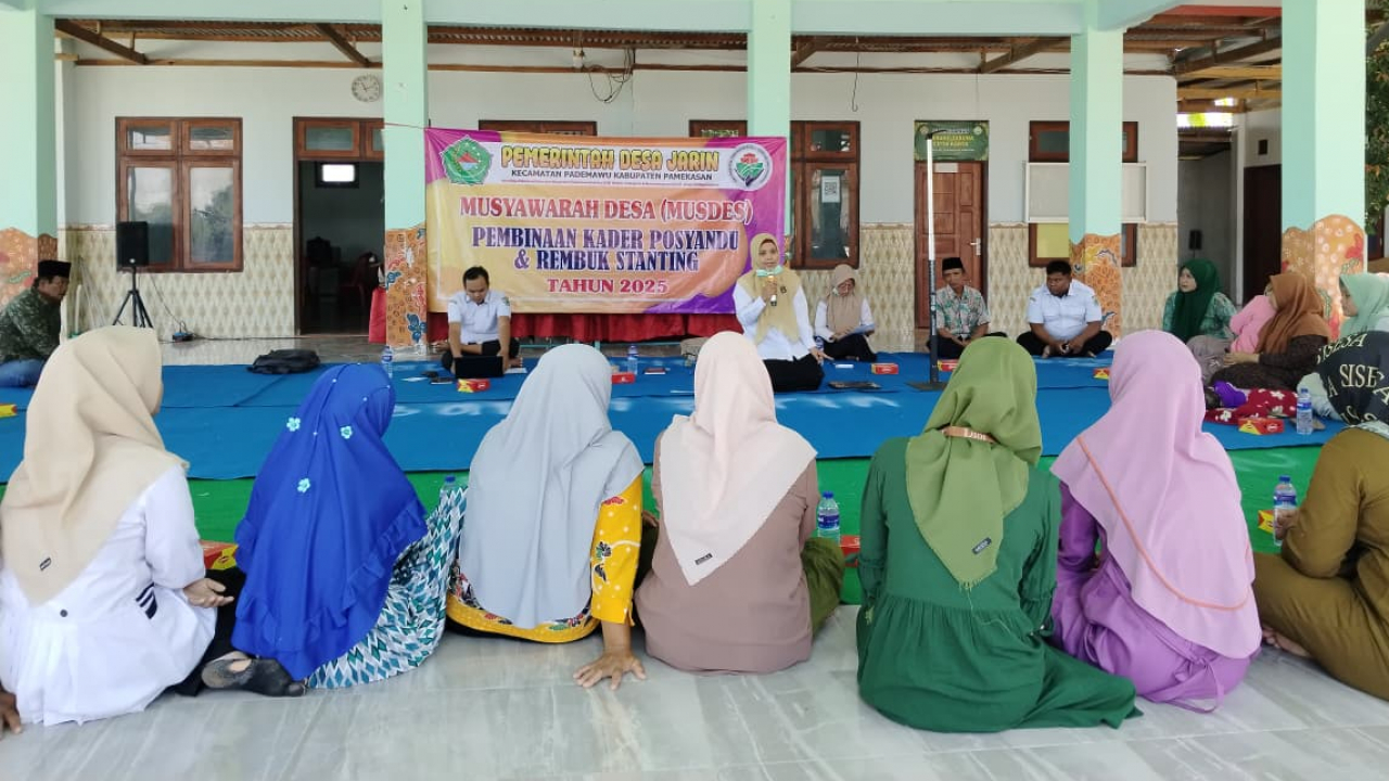 Posyandu Desa Jarin Gelar Musyawarah, Fokus pada Pencegahan Campak dan Stunting