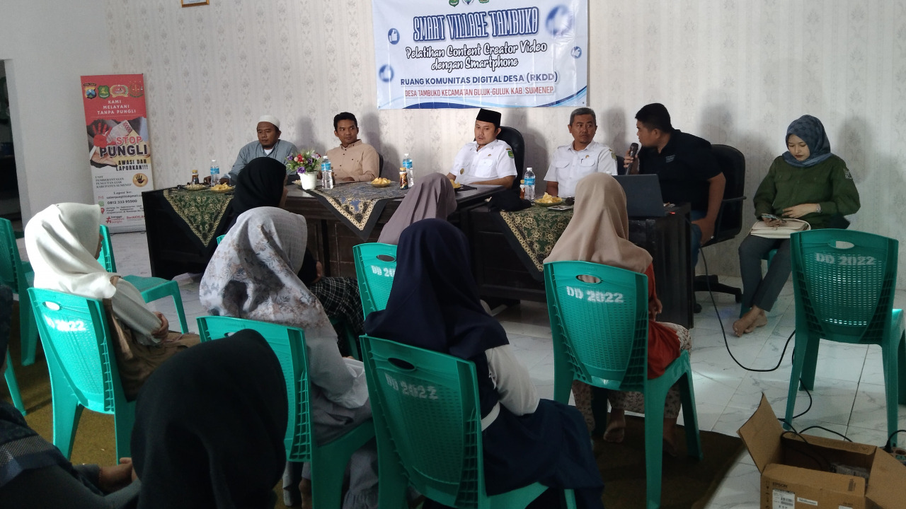 Pelatihan Konten Kreator di Desa Tambuko Tingkatkan Kompetensi Digital