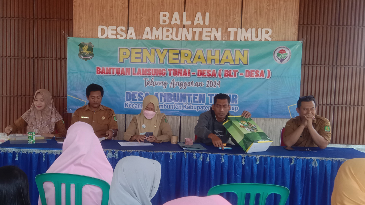Penyaluran BLT Dana Desa Triwulan Ke-4 di Desa Ambunten Timur