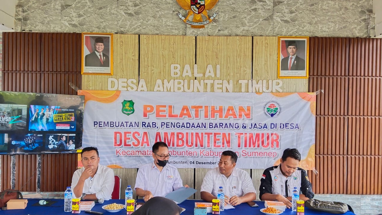 Peningkatan Kapasitas Perangkat Desa Ambunten Timur melalui Pelatihan Penyusunan RAB dan Pengadaan Barang & Jasa