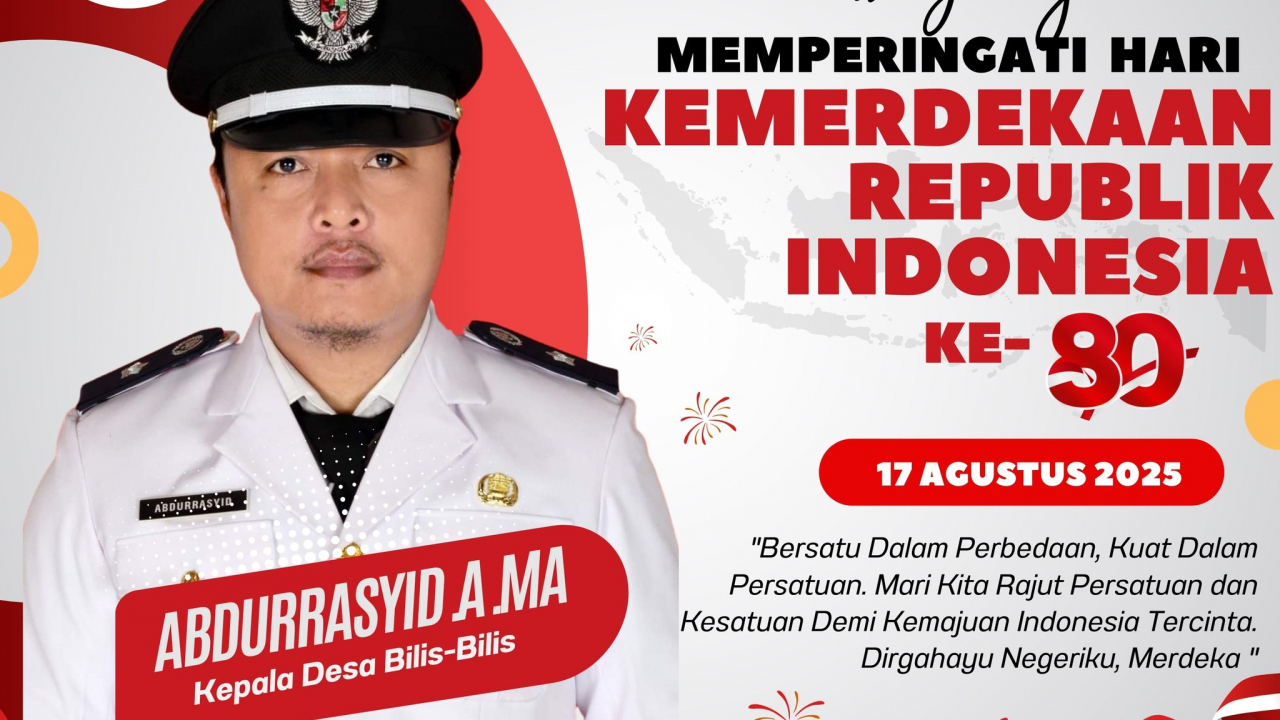 Meriahkan HUT RI ke-80: Pemerintah Desa Bilis-bilis Ajak Masyarakat Berpartisipasi Aktif