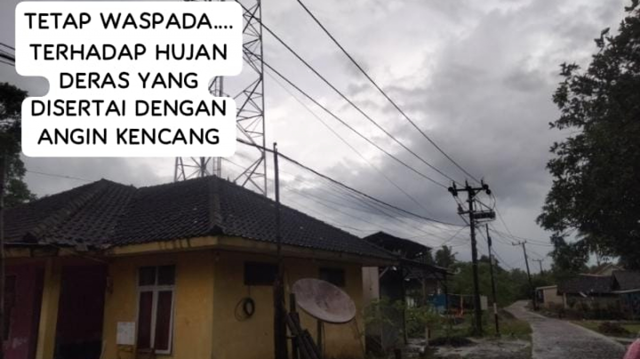 Kewaspadaan Terhadap Hujan Deras Yang Disertai Angin Kencang