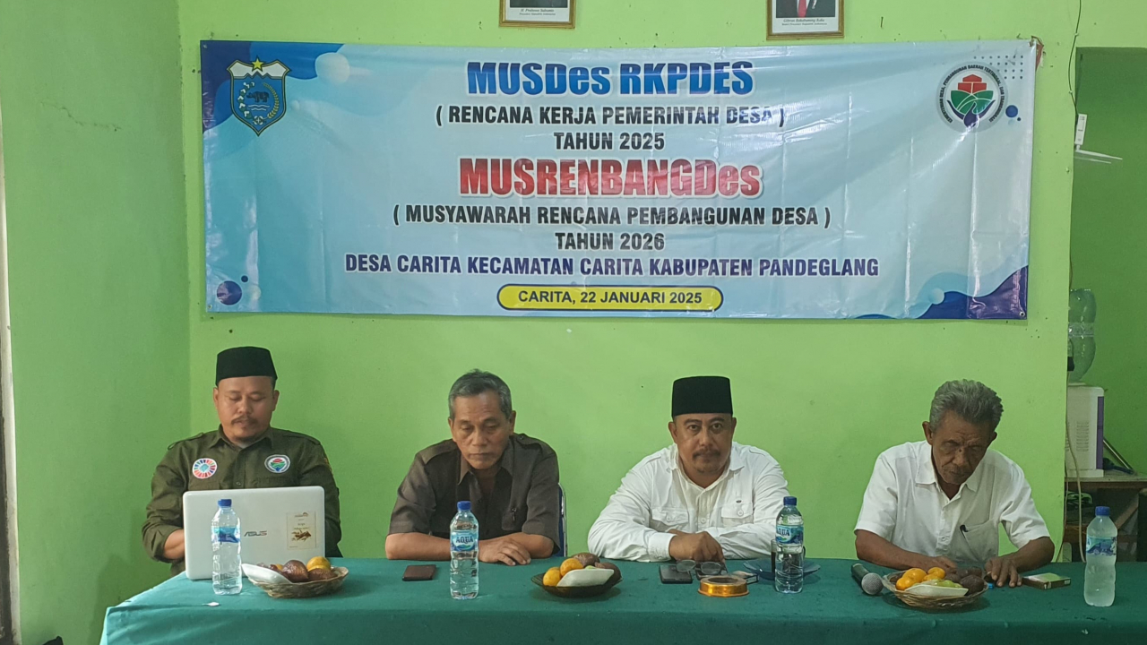Musrenbang dan Penetapan RKPDes 2025 di Desa Carita