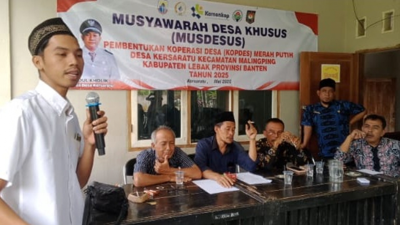 MUSYAWARAH DESA KHUSUS PEMBENTUKAN KOPERASI DESA MERAH PUTIH DESA KERSARATU