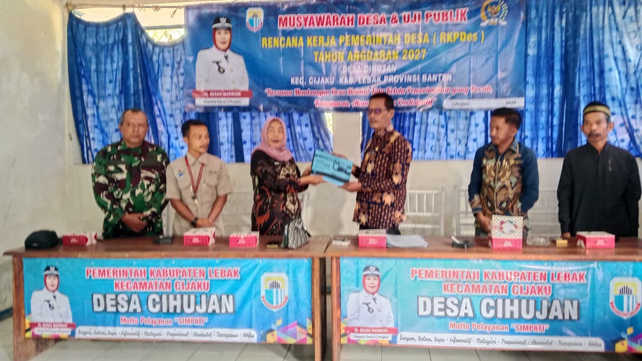 Musyawarah Desa Cihujan Bahas RKPDes Tahun Anggaran 2027