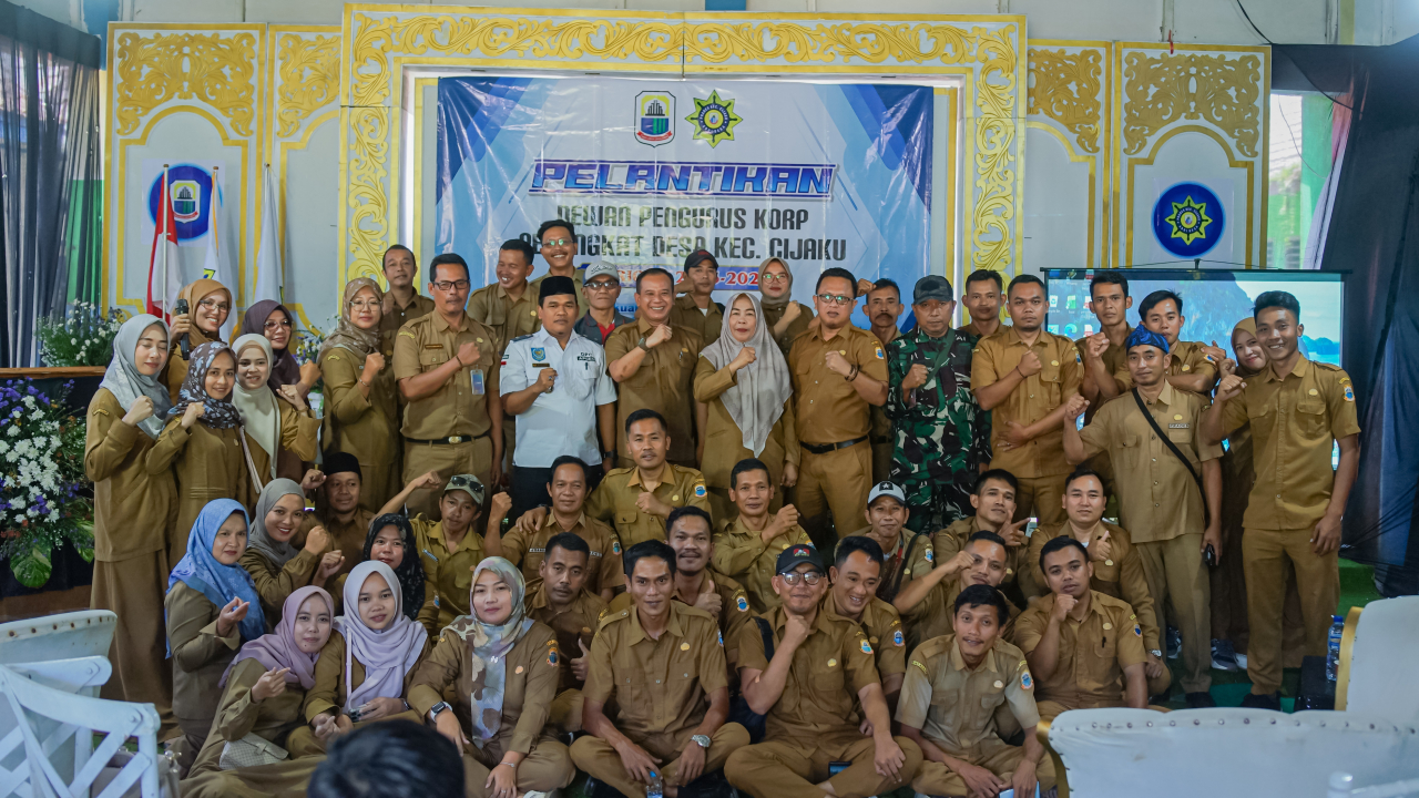 Pelantikan Dewan Pengurus Korp Perangkat Desa Kecamatan Cijaku