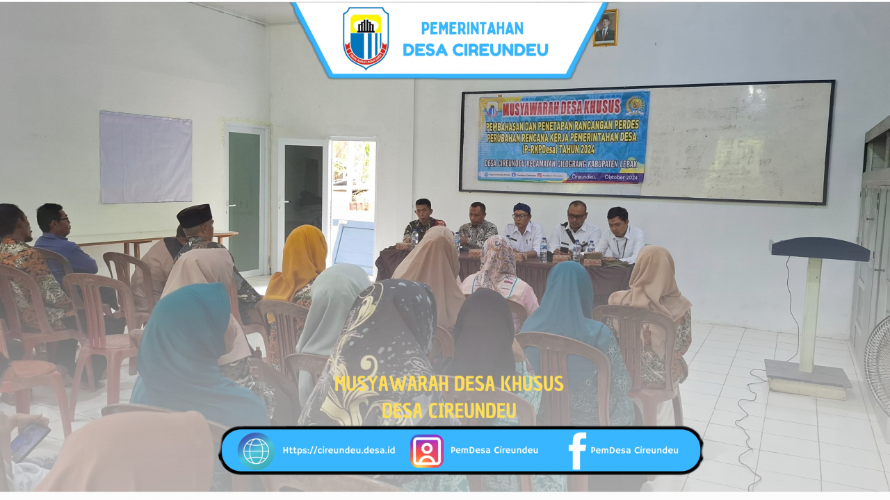 Kepala Desa dan BPD Menetapkan Dokumen Perubahan Rencana Kerja Pemerintah Desa (RKPDesa) Tahun 2024