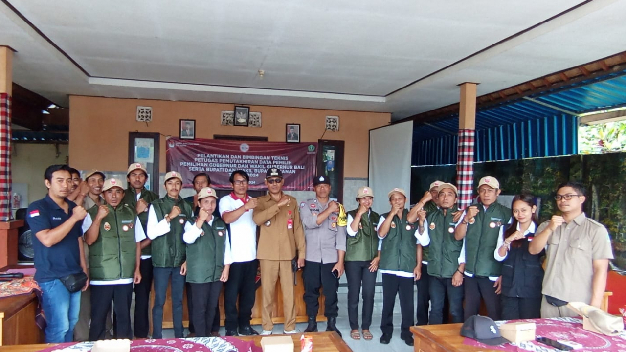 Pelantikan Pantarlih Desa Perean Kangin