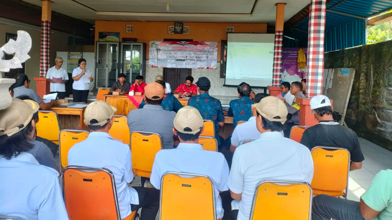 Musyawarah Desa Khusus Pembentukan Koperasi Desa Merah Putih Desa Perean Kangin