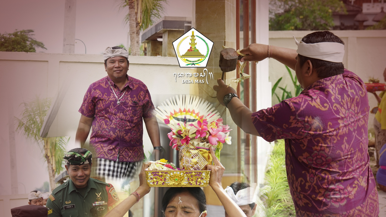 Pemerintah Desa Mas Laksanakan Upacara Melaspas Unit BUMDesa untuk Perkuat Perekonomian Desa