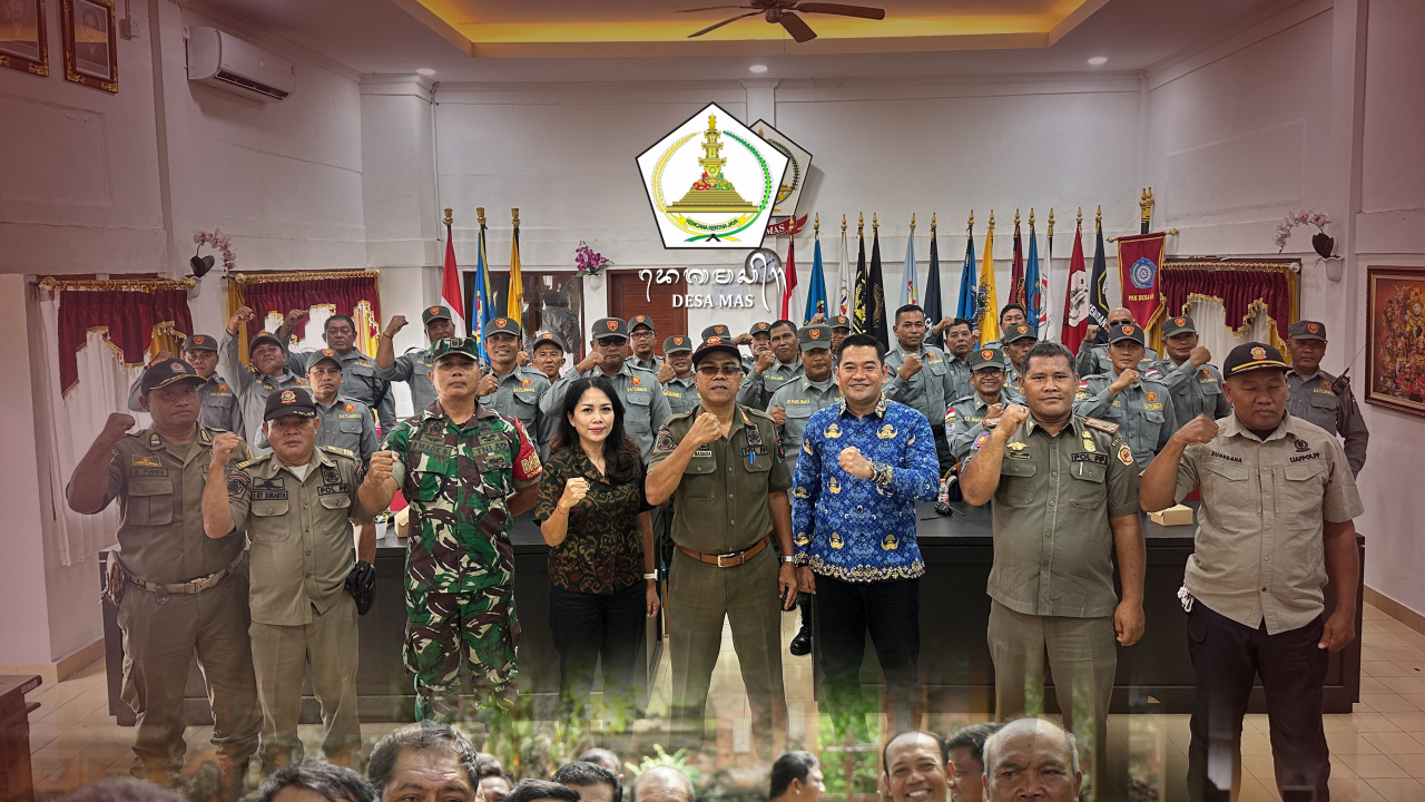 SATLINMAS Desa Mas Laksanakan Kegiatan Peningkatan Kapasitas