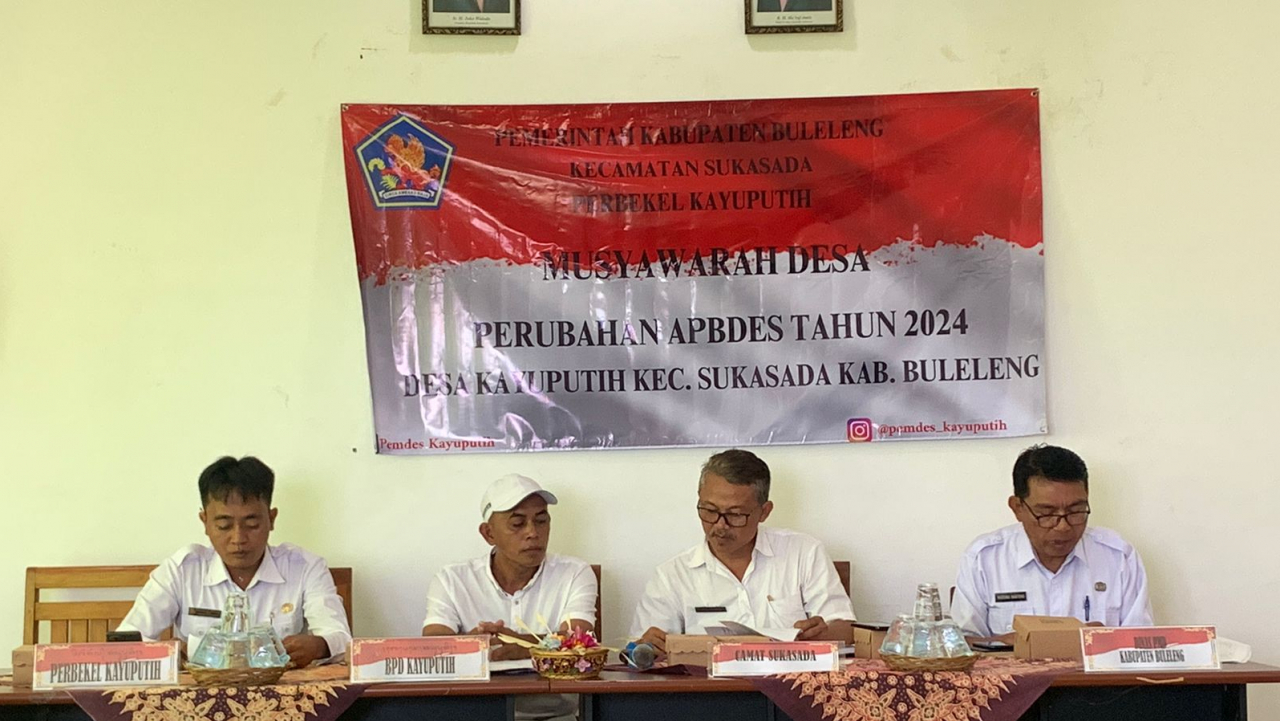 Musyawarah Desa Perubahan APBDes Tahun 2024 Desa Kayu Putih