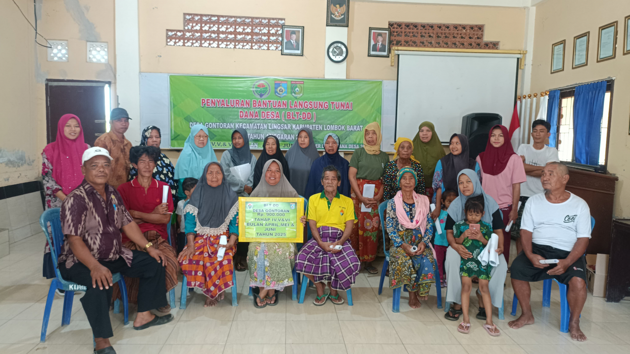 Penyaluran BLT Dana Desa di Gontoran