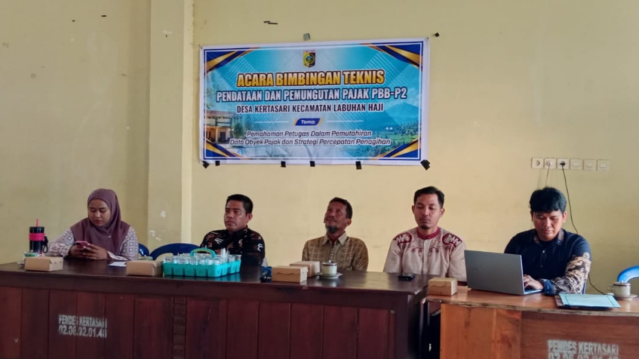 ACARA BIMBINGAN TEKNIS PENDATAAN DAN PEMUNGUTAN PAJAK PBB-P2