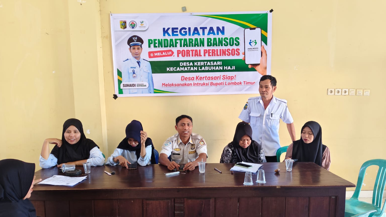 KEGIATAN PENDAFTARAN BANSOSO MELALUI PORTAL PERLINSOS