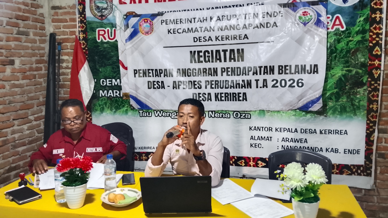 Penetapan Anggaran Pendapatan Belanja Desa -APBDES Perubahan Tahun Anggaran 2026