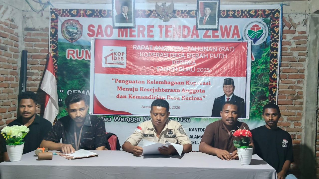 Koperasi Desa Merah Putih (KDMP) Kerirea menggelar RAT Perdana Tahun Buku 2025