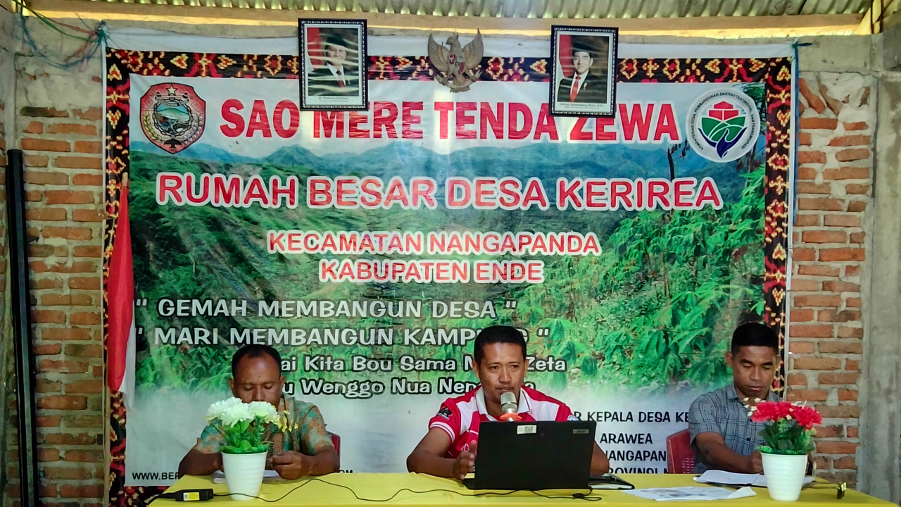 Rapat Koordinasi dan Evaluasi Desa Kerirea