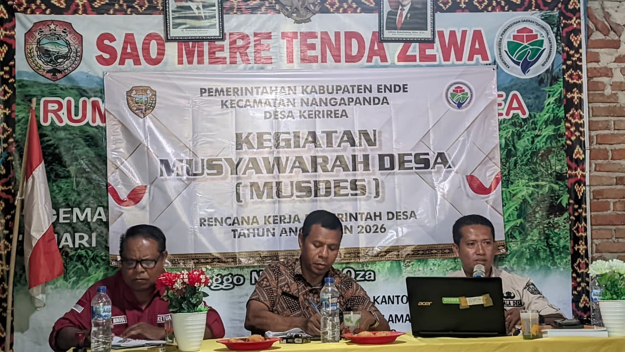 Kegiatan MUSDES Kerirea Bahas RKPDes Tahun Anggaran 2026