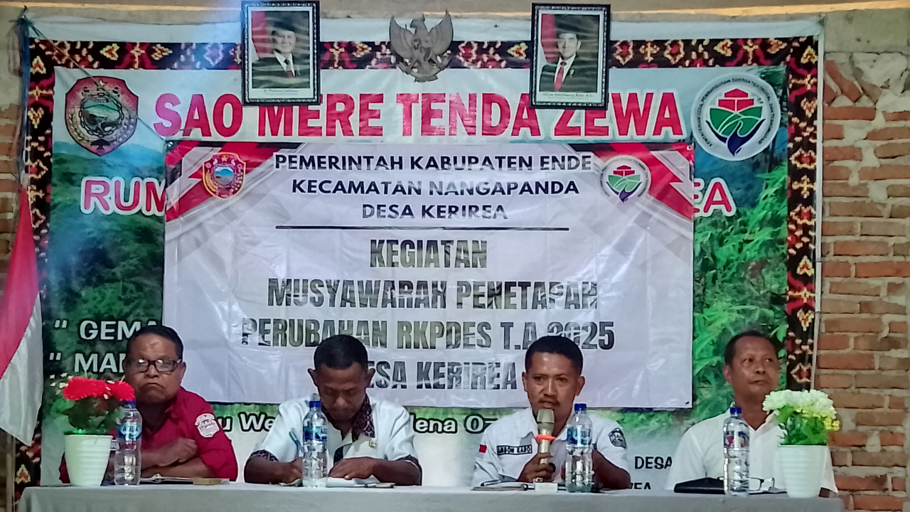 Musyawarah Penetapan Perubahan RKPDes Tahun 2025 Desa Kerirea