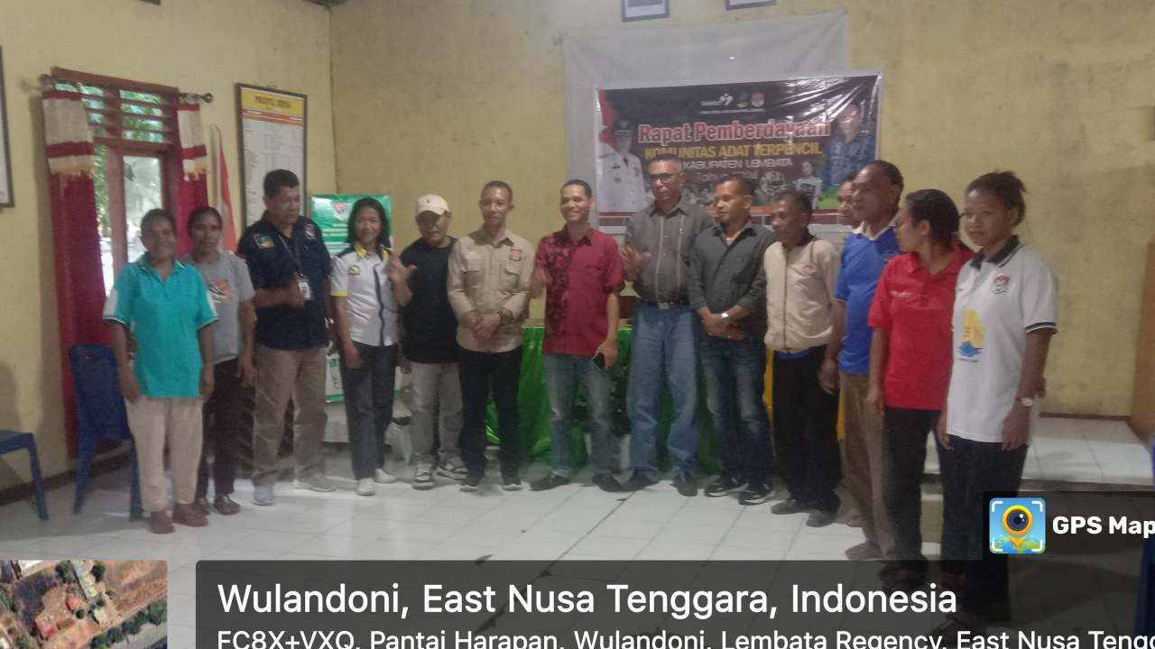 Sekretaris Dinas Sosial Prov. NTT mengunjungi Desa Wulandoni