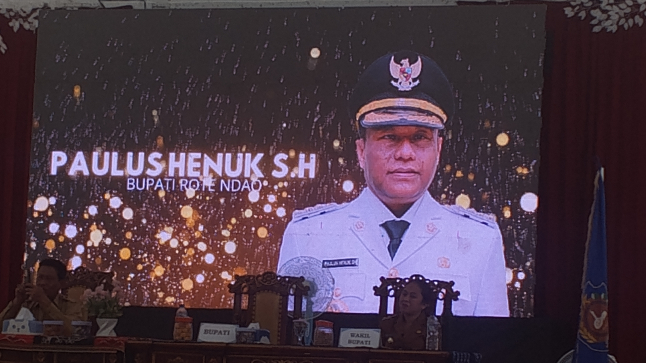 Sambutan Bupati Rote Ndao Bapak Paulus hHenuk di Rapat Lengkap Pamong Praja Se-Kabupaten Rote Ndao Tahun 2025