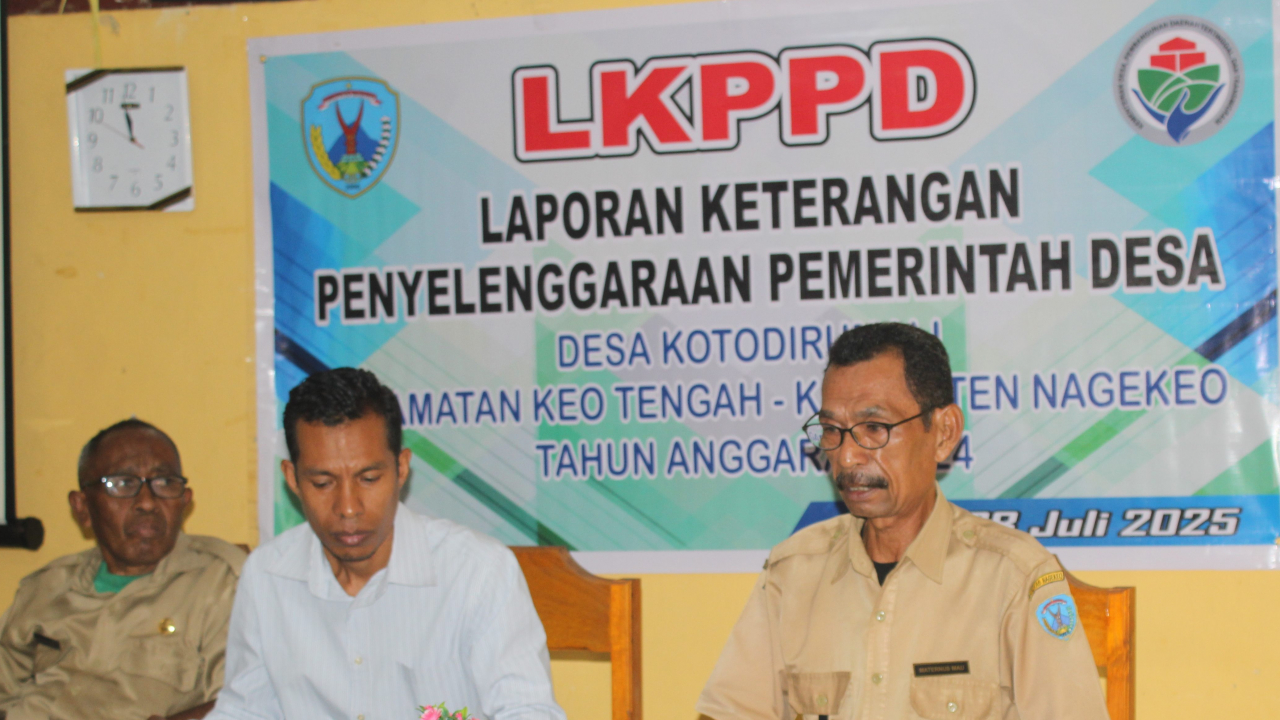 Kepala Desa Kotodirumali Sampaikan LKPPD Tahun Anggaran 2024 kepada BPD