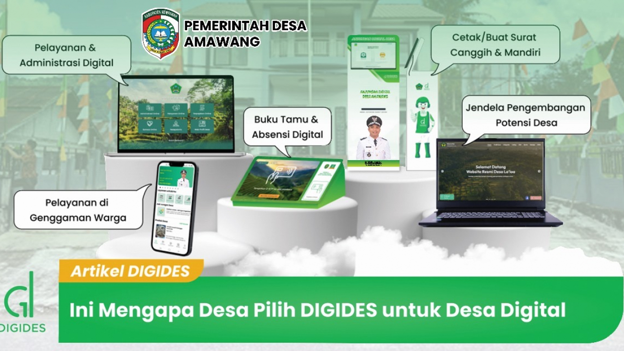 Peluncuran Aplikasi Pelayanan Digital Desa Amawang
