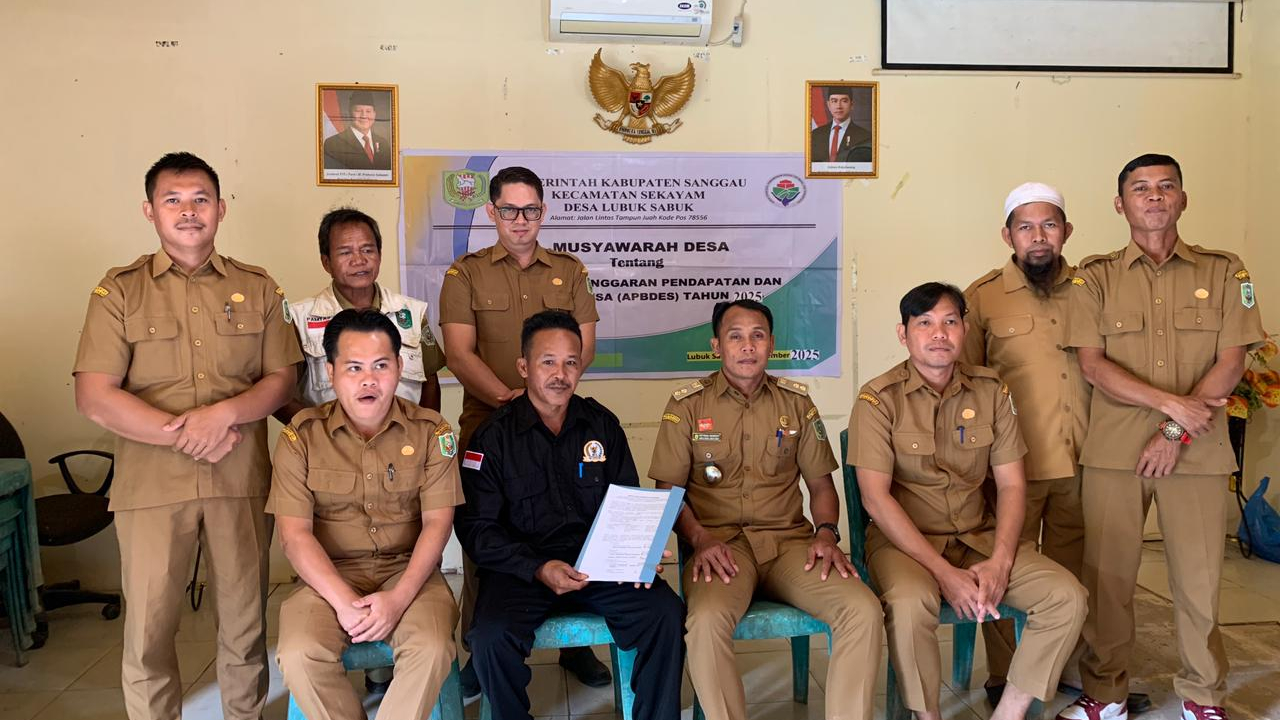 BERSAMA BPD PEMERINTAH DESA LUBUK SABUK MELAKUKAN MUSYAWARAH DESA ATAS PERUBAHAN APBDES TAHUN ANGGARAN 2025