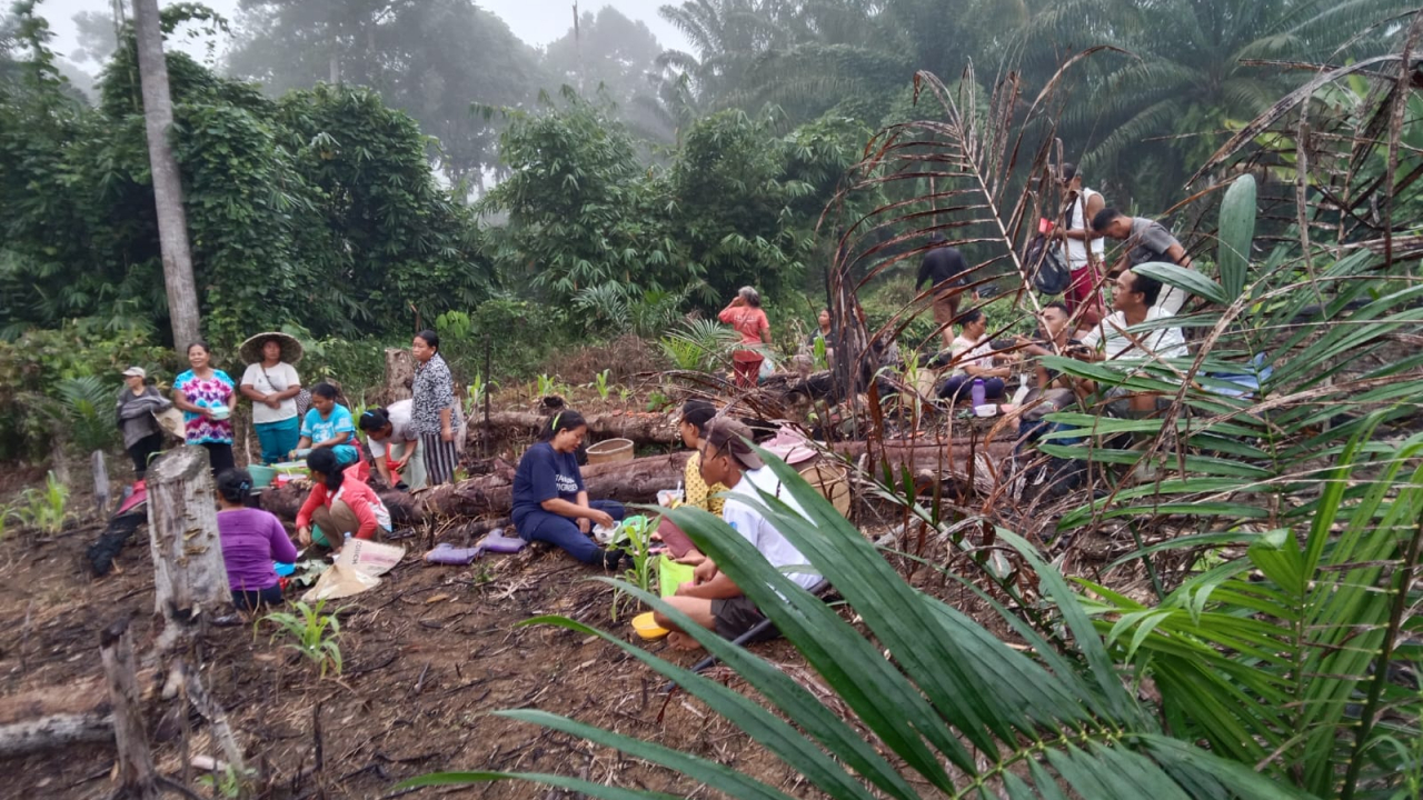 KEGIATAN MENUGAL/ MENANAM PADI DALAM KEARIFAN LOKAL SUB SUKU DAYAK SISANGK DUSUN SEGUMON MAWA