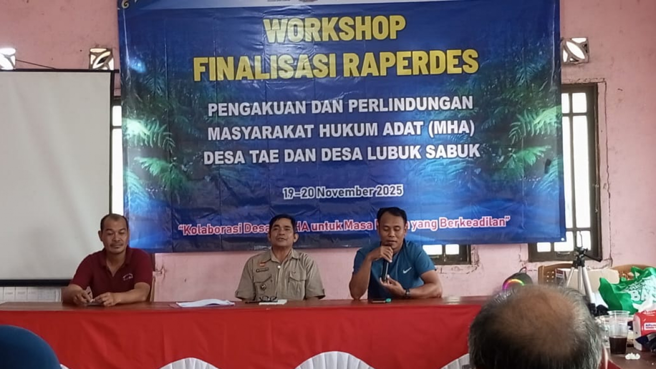 FINALISASI RAPERDES PENGAKUAN DAN PERLINDUNGAN MASYARAKAT HUKUM ADAT (MHA) DESA LUBUK SABUK