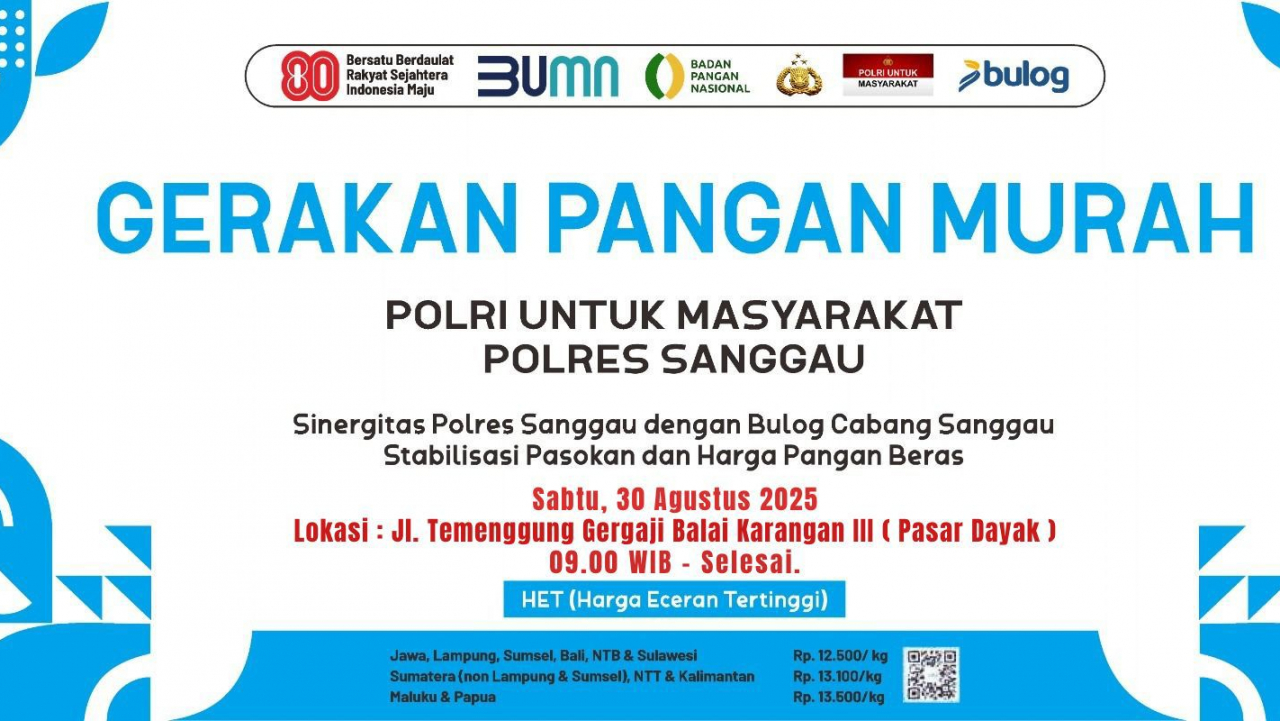 GERAKAN PANGAN MURAH SERENTAK DI SELURUH KECAMATAN KABUPATEN SANGGAU