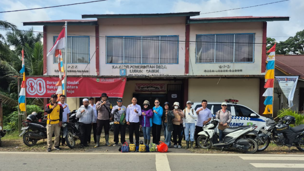 KEGIATAN VAKSINASI HEWAN PELIHARAAN DI DESA LUBUK SABUK BERJALAN DENGAN LANCAR