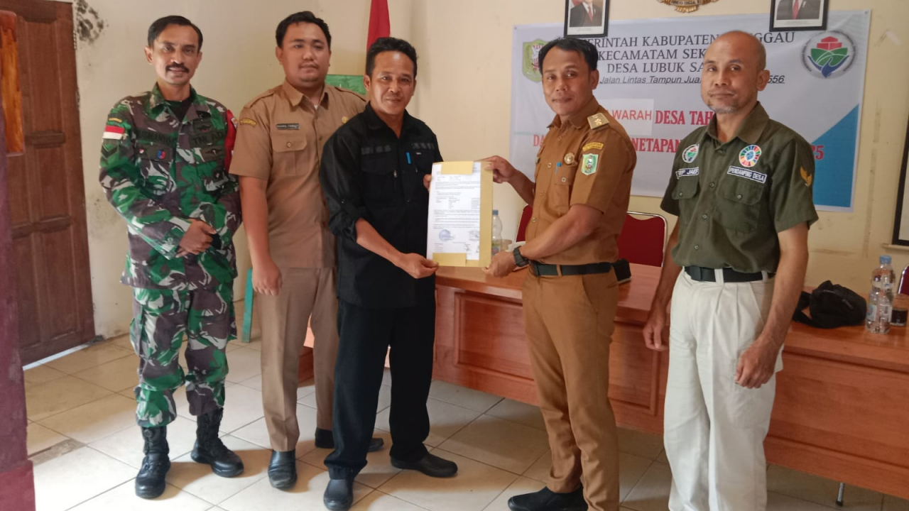 MUSYAWARAH DESA DALAM RANGKA PENETAPAN RKPDES LUBUK SABUK TAHUN ANGGARAN 2025