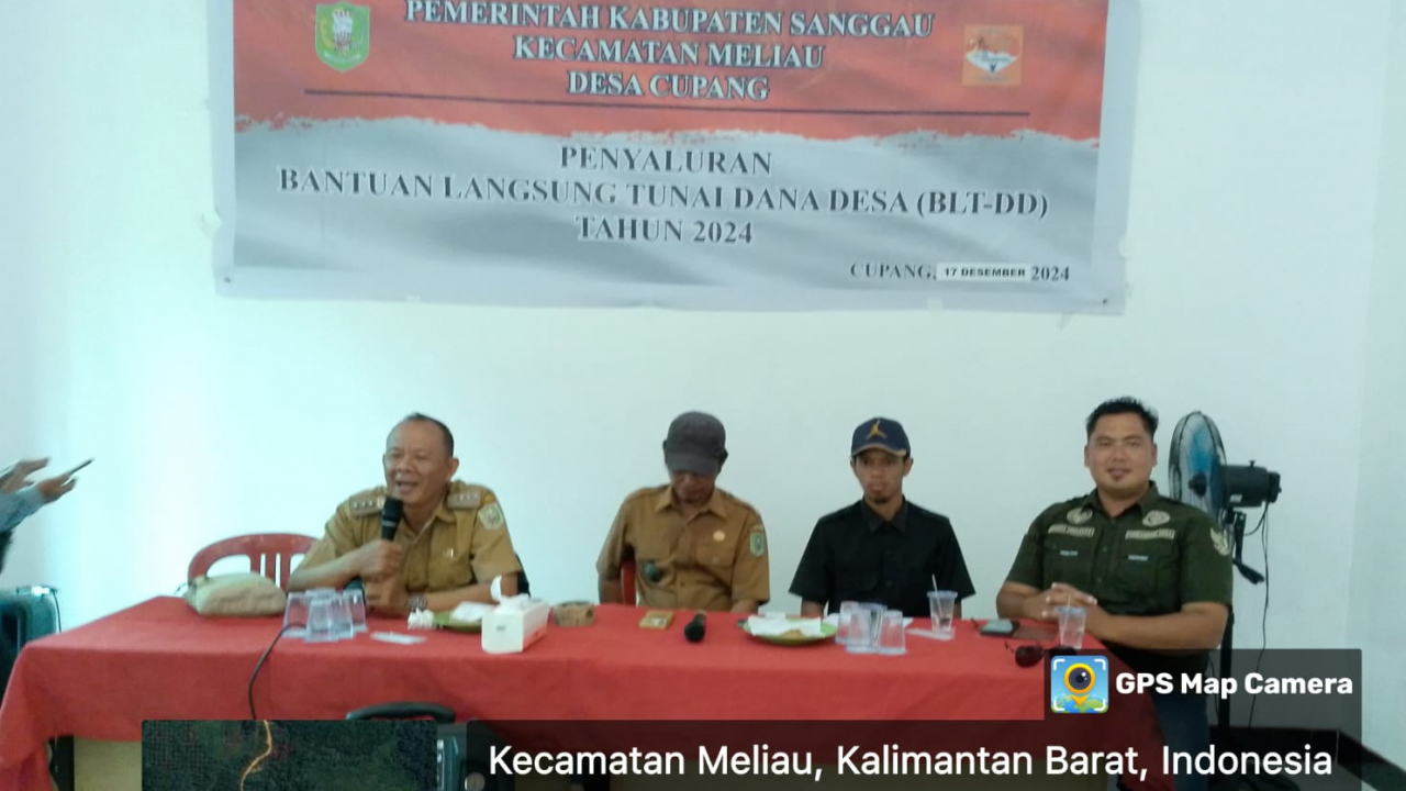 Penyaluran BLT Desa Cupang Tahap IV Tahun 2024