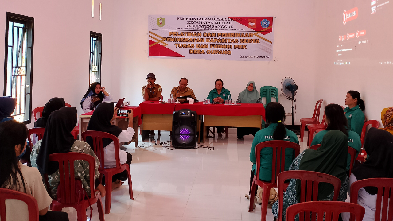 Pembinaan TP. PKK Desa Cupang: Upaya Meningkatkan Kesejahteraan Masyarakat