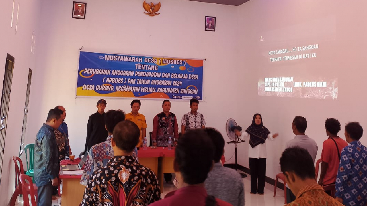 Musyawarah Desa (MUSDES) Perubahan APBDes Desa Cupang