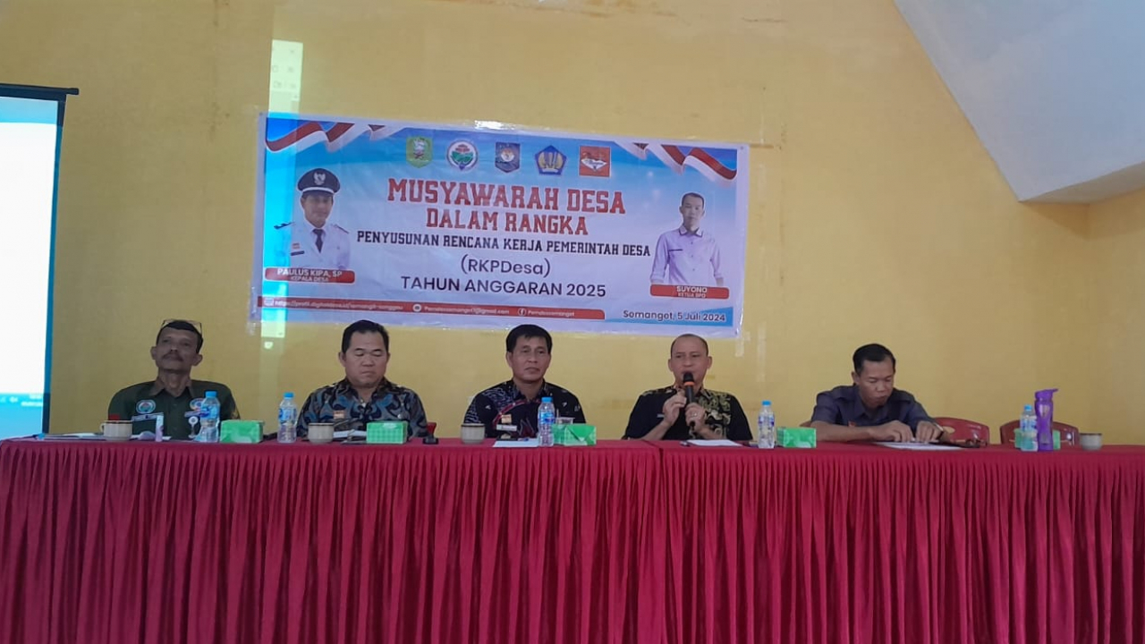 Kegiatan Musyawarah Desa Dalam Rangka Penyusunan Rencana Kerja Pemerintah Desa Tahun Anggaran 2025