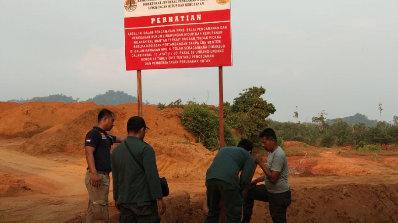 KLHK Hentikan Usaha Pertambangan Bauksit Illegal pada Habitat Orangutan di Ketapang