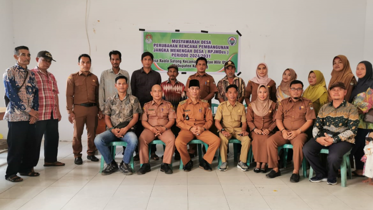 Musyawarah Desa Kuala Satong: Penetapan Perubahan RPJMDes 2024-2031