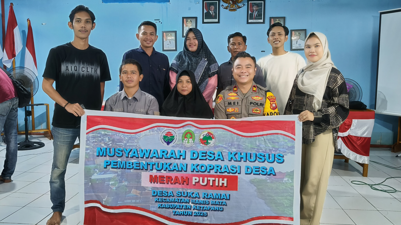 Pemilihan Pengurus Koperasi Desa Merah Putih di Desa Suka Ramai