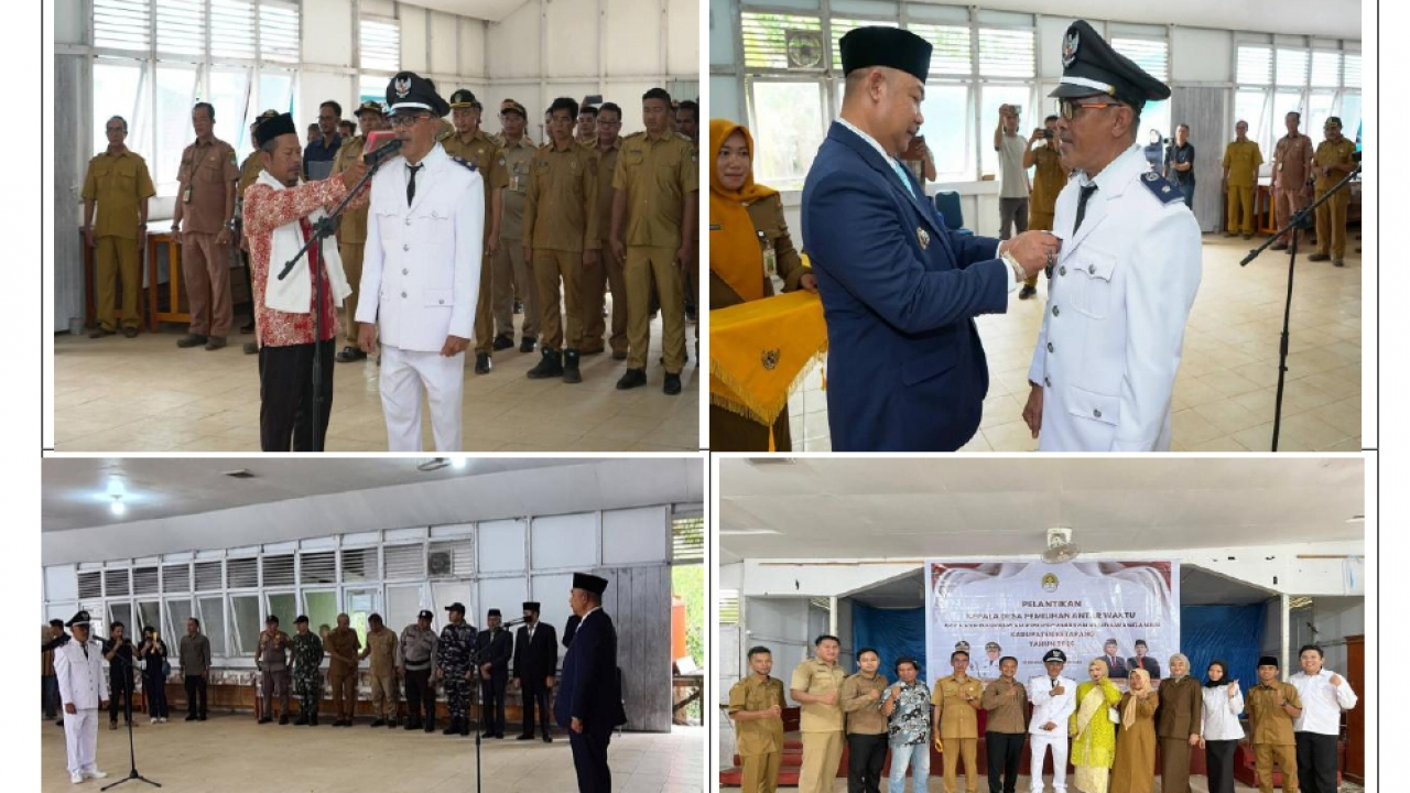 Pelantikan Kepala Desa PAW Kendawangan Kiri